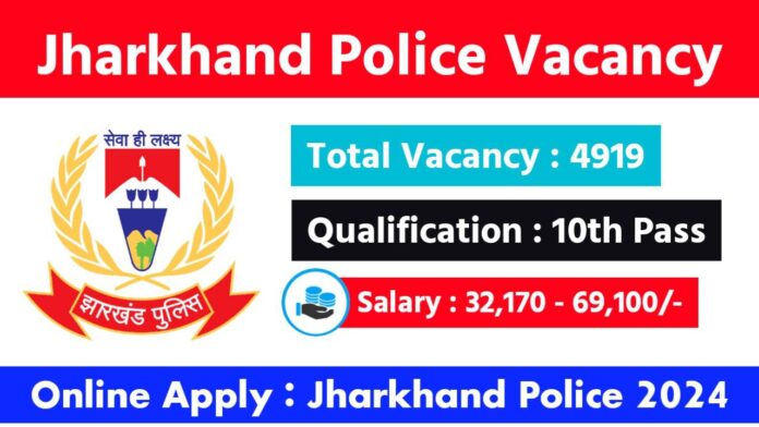 Jharkhand Police Vacancy 2024