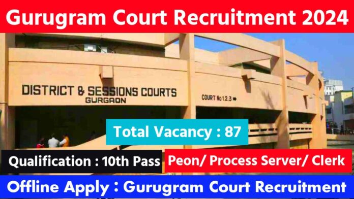 Gurugram Court Peon Recruitment 2024