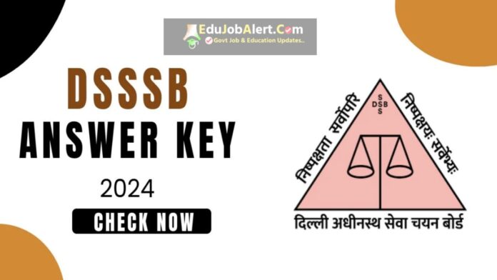 DSSSB Answer Key 2024