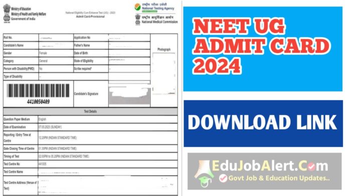 NEET UG Admit Card 2024