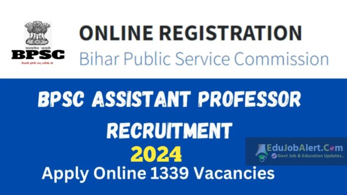 BPSC Assistant Professor Recruitment 2024