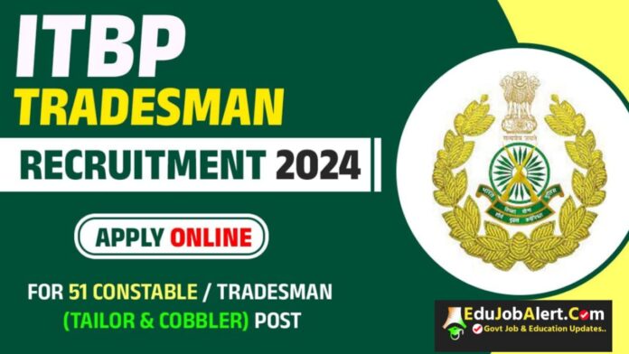 ITBP Tradesman Recruitment 2024