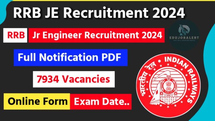 RRB Jr Engineer Recruitment 2024