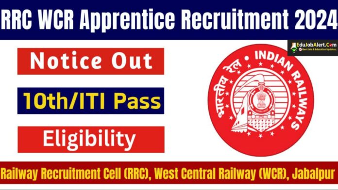 RRC WCR Apprentice Recruitment 2024