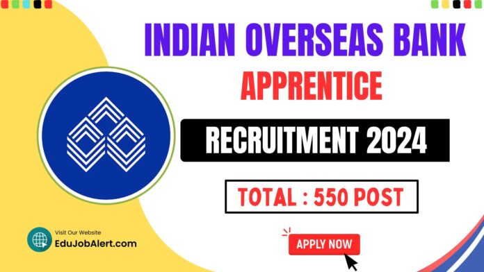 Indian Overseas Bank Apprentice Recruitment 2024